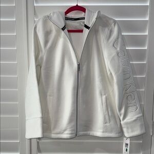 Calvin Klein Ivory Zip-Up Jacket